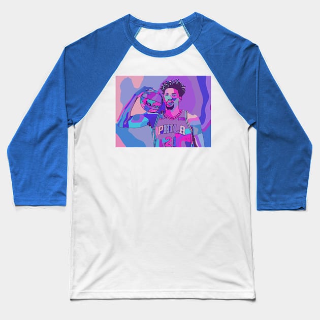 Trippy Embiid Baseball T-Shirt by lilyvtattoos